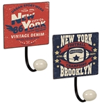 wall hanger knob new york vintage retro ap1450